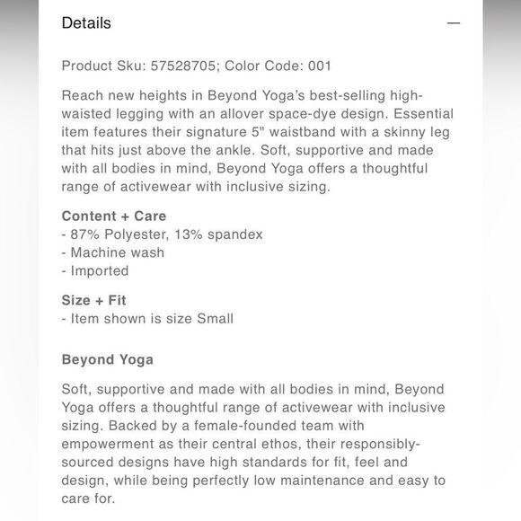 Beyond Yoga Caught In The Midi Space Dye High Waisted Legging XS - Picture 2 of 10